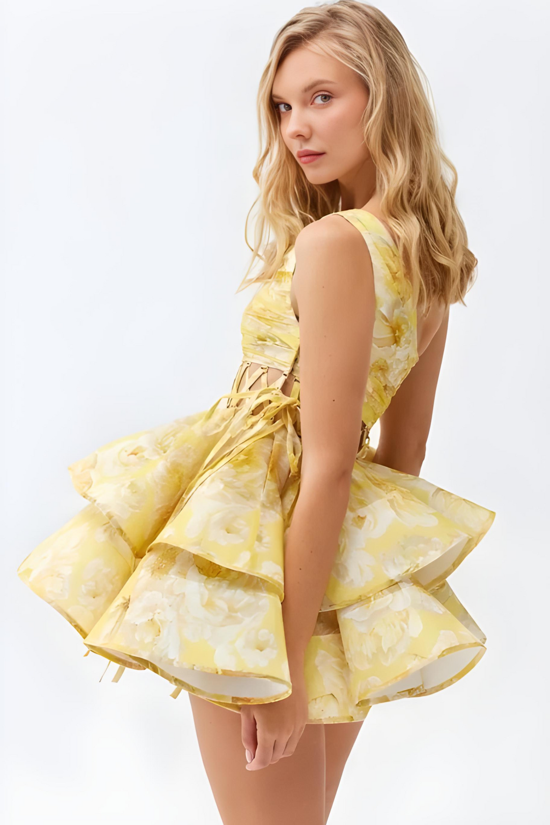 Viviana™ | Abito Mini Floreale a Spalla Unica