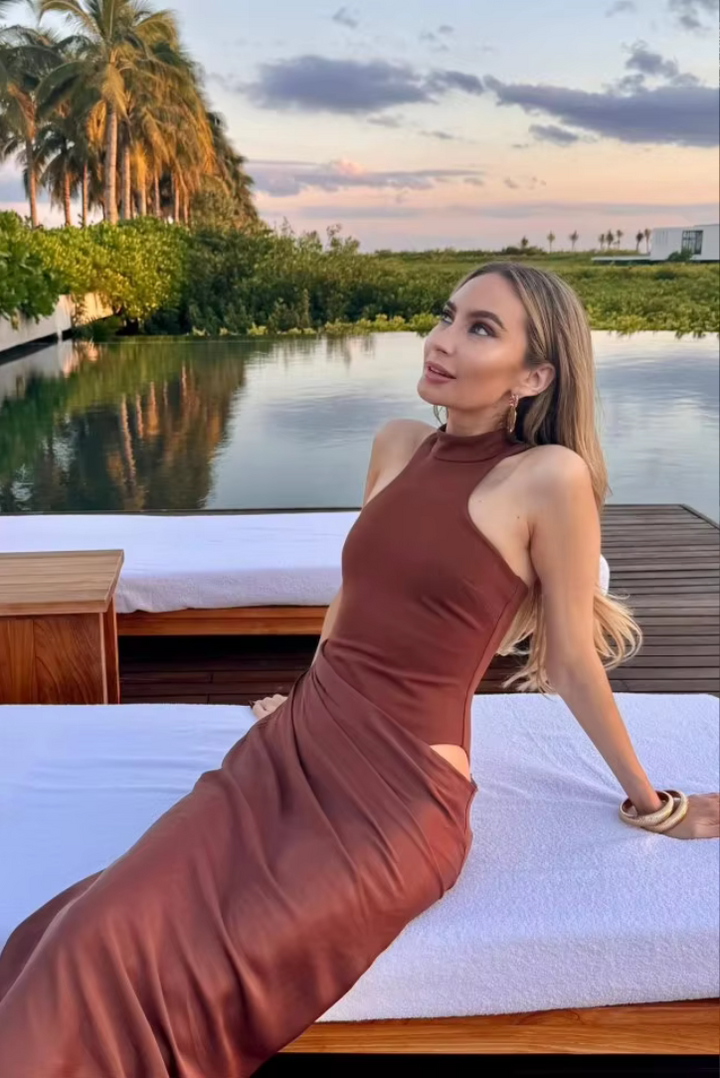 Viviana™ | Abito Maxi Asimmetrico