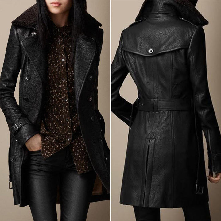 Viviana™ | Cappotto Trench in Pelle