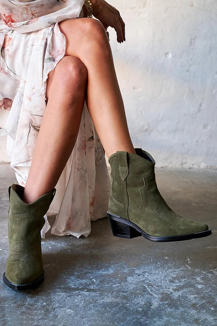 Sofia™ | Stivaletti Eleganti Donna Corti in Suede