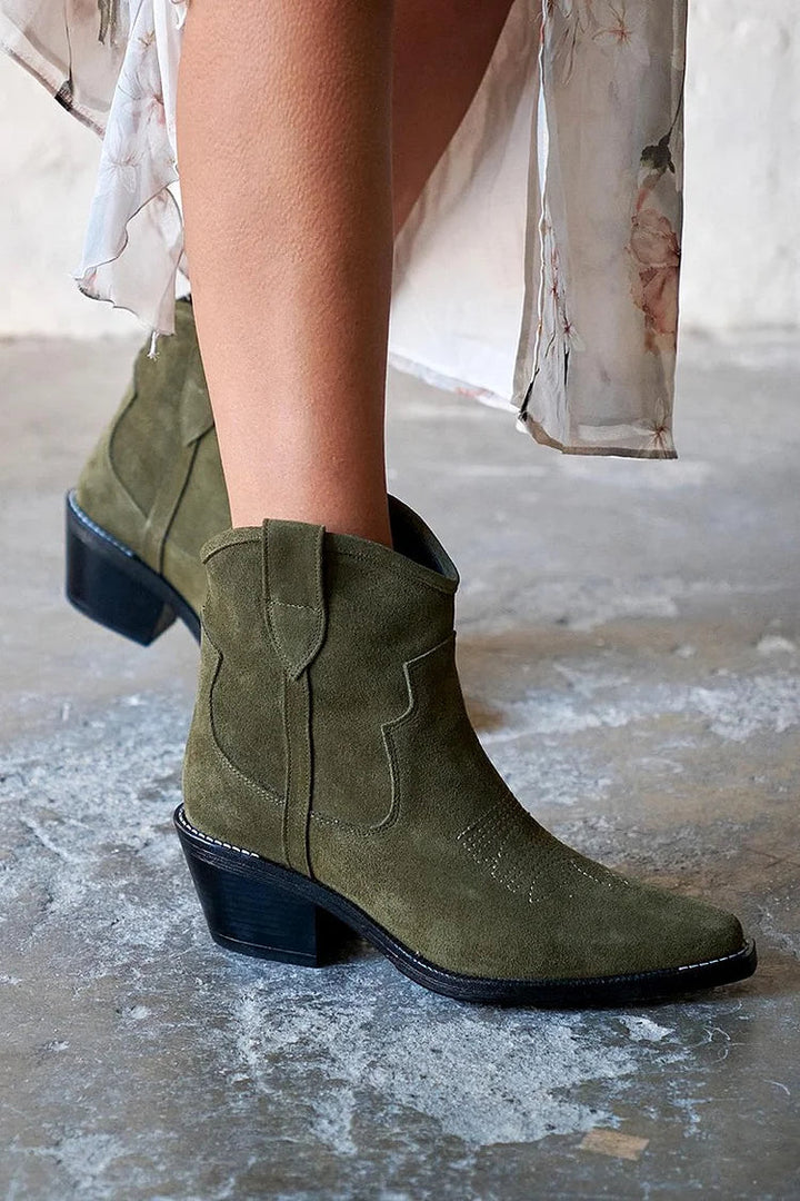 Sofia™ | Stivaletti Eleganti Donna Corti in Suede