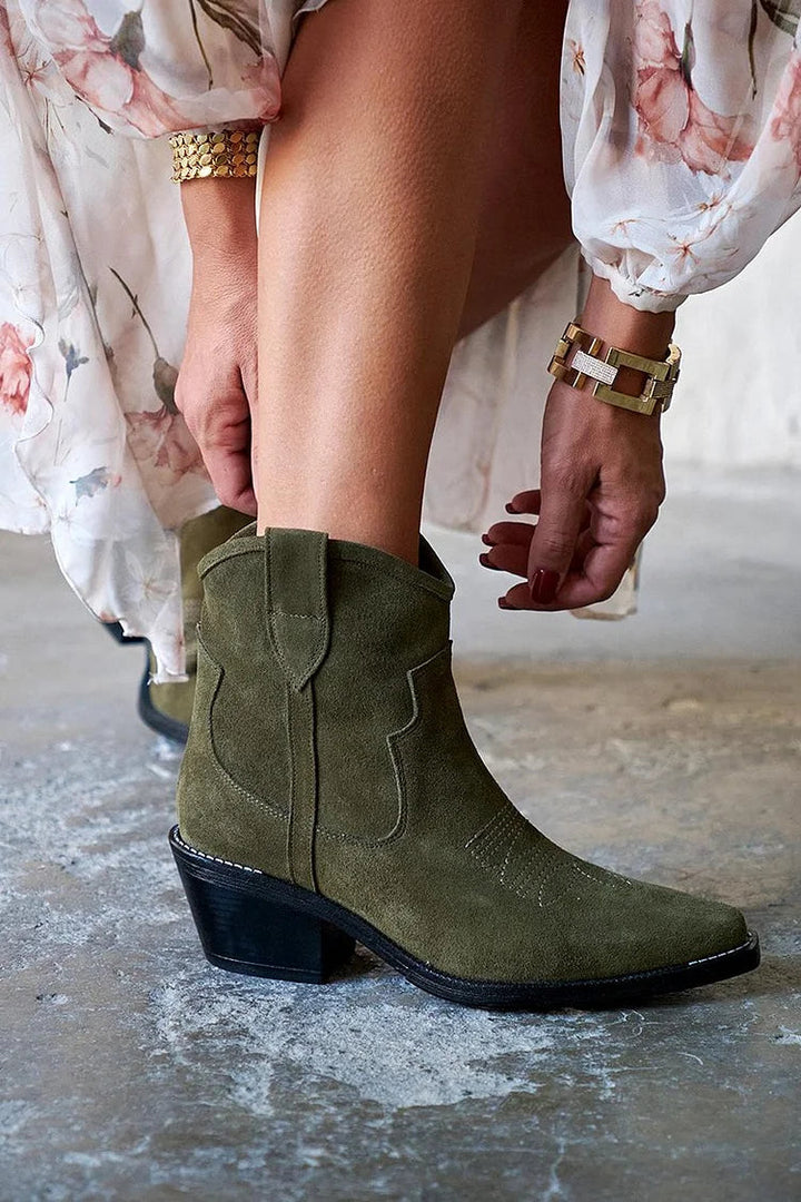 Sofia™ | Stivaletti Eleganti Donna Corti in Suede