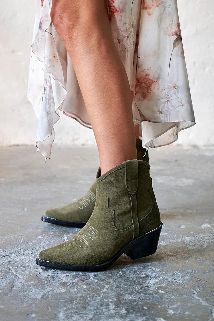 Sofia™ | Stivaletti Eleganti Donna Corti in Suede