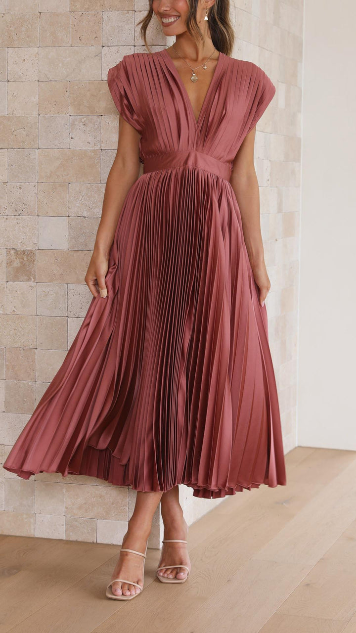 Viviana™ | Abito Maxi con Scollatura a V Profonda