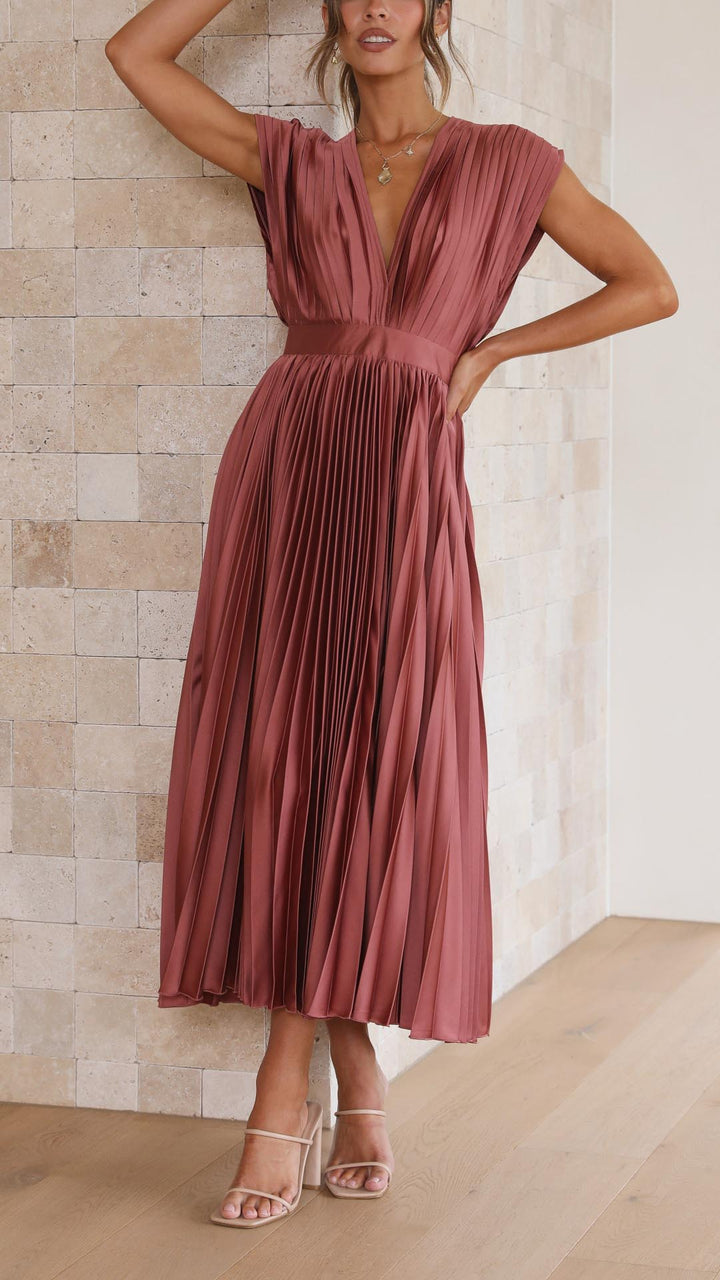 Viviana™ | Abito Maxi con Scollatura a V Profonda