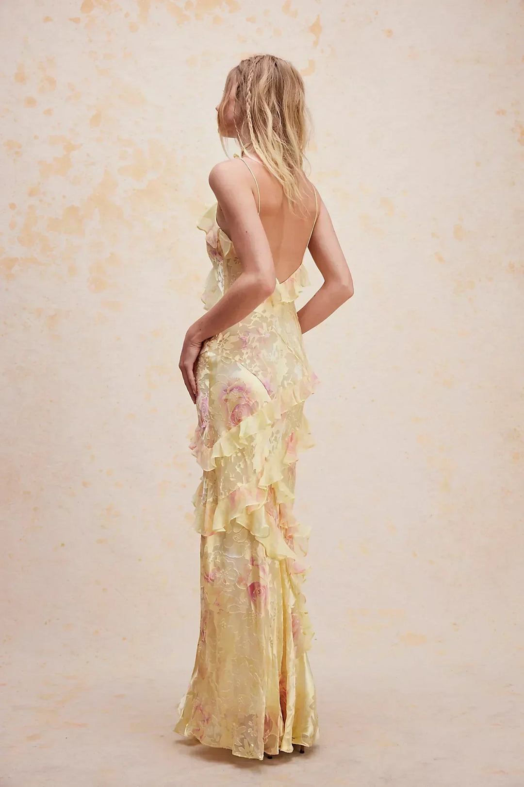 Viviana™ | Abito Lungo Romantico in Seta Pastello