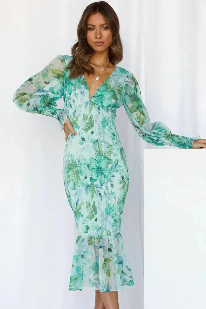 Viviana™ | Abito con Fiori Stupendo