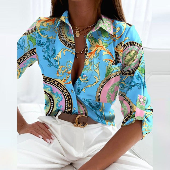 Viviana™ | Blusa con Colletto alla Francese