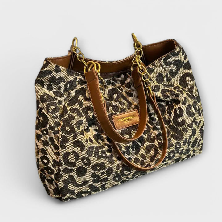 Viviana™ | Borsa in Tela Leopardo