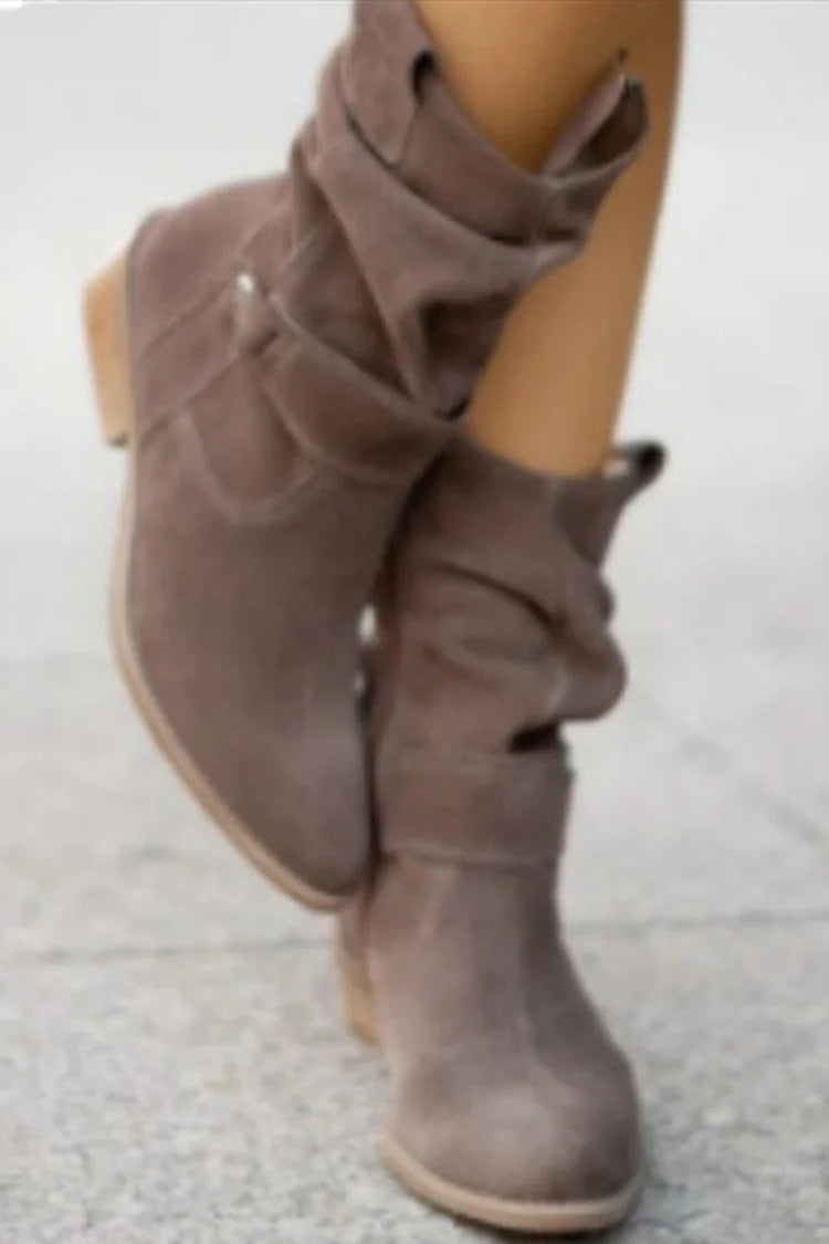 Giulia™ | Stivaletti Donna Morbidi in Pelle Scamosciata