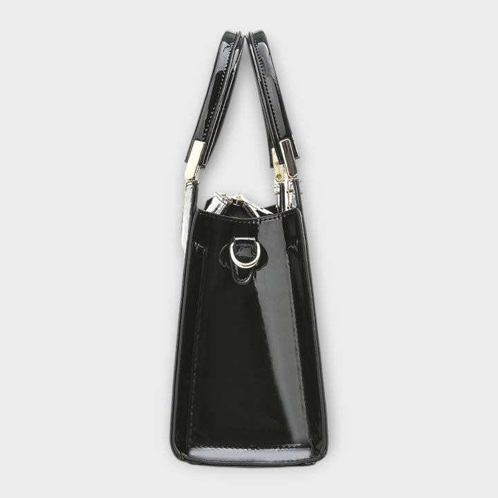 Viviana™ | Borsa a Mano in Pelle di Coccodrillo Lucido