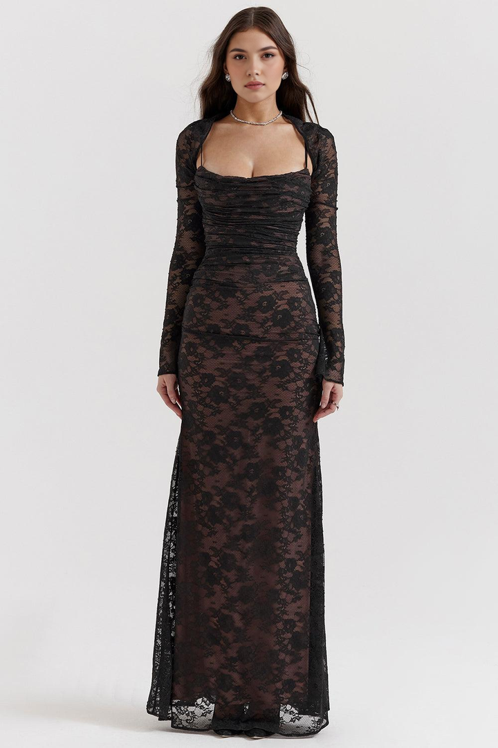 Viviana™ | Abito Maxi in Pizzo