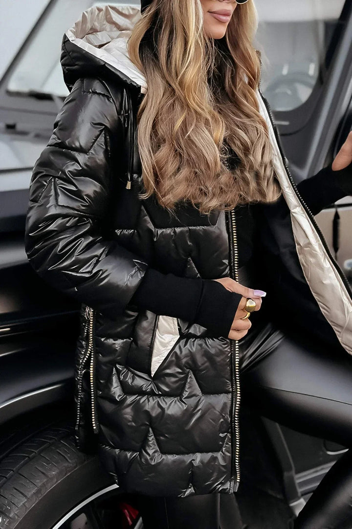 Viviana™ | Cappotto Invernale Elegante con Cappuccio e Imbottitura